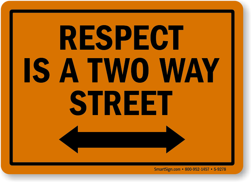 2 way street sign